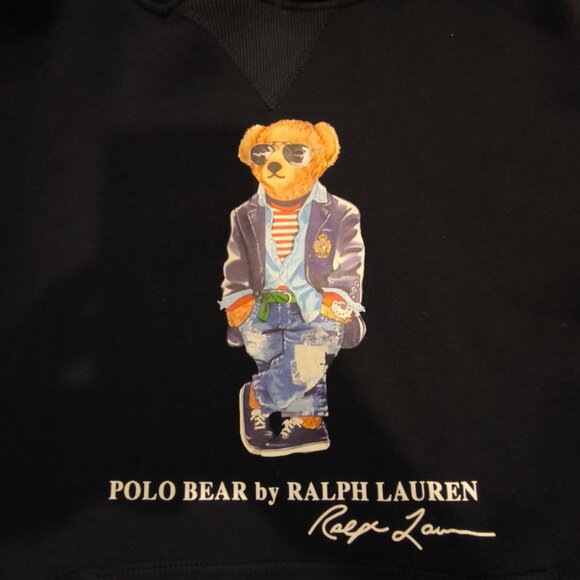 Polo Bear Ralph Lauren Hoodie Sweater size M darkblue - Picture 3 of 4